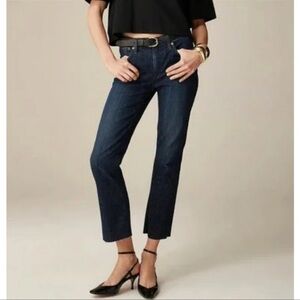 J. Crew Women's Demi Boot Crop Cut Off Blue Ankle Jeans